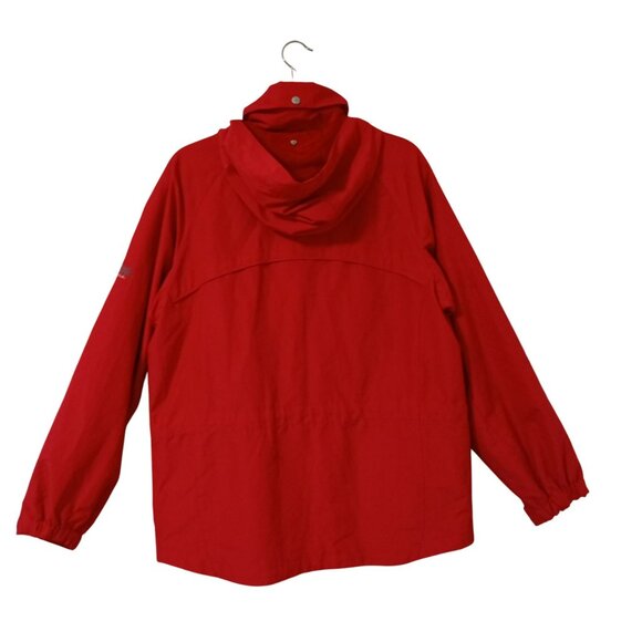 Pacific Trail Ladies Red Hooded Outdoor Jacket M Adjustable Cuffs & Pockets Mens - Picture 8 of 13